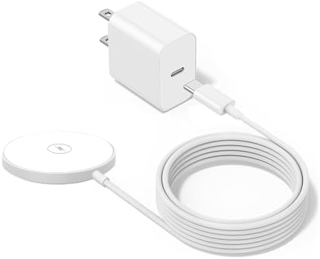 Magnetic Charger for iPhone 17,[Apple MFi Certified]15W Fast Wireless Magnetic Charging Pad,Apple MagSafe Charger with USB C Wall Charging Block for iPhone 17Pro Max/17e/Air/16/15/14/13/AirPods3/2/Pro