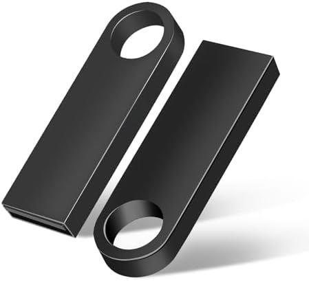 Generic 2-Pack 256GB Metal USB Flash Drive, High-Speed Data Transfer, Plug and Play, Compatible with USB 2.0, for PC, Laptop, 2 Pack (2 Pack Metal USB Black, 256GB)