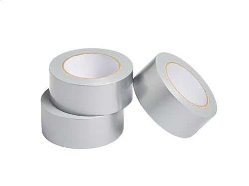Amazon Basics Strong Adhesive Heavy-Duty Duct Tape for Sealing & Patching, Tear by Hand, 1.88" x 30-yard, Silver, 3-Pack (Previously AmazonCommercial)
