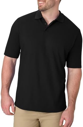 Hanes Men’s X-Temp Short Sleeve Polo Shirt, Midweight Men's Shirt