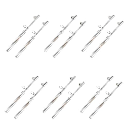 GODESON Dual Head Tire Pressure Gauge,Heavy Duty Pen Tire Gauge Range 10-150PSI; 1-10Bar,Dual Head Truck Air Pressure Gauge (Pack of 12)…