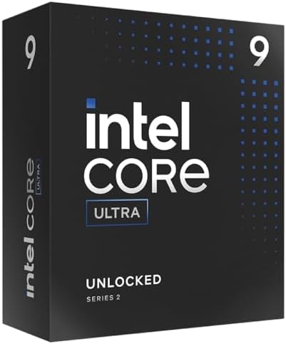Intel Core Ultra 9 Desktop Processor 285K - 24 cores (8 P-cores + 16 E-cores) and 24 threads - Up to 5.7 GHz unlocked - 40 MB Cache - Compatible with Intel 800 series chipset-based motherboards - Inte