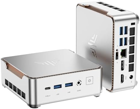 KAMRUI Pinova P2 Mini PC 16GB RAM 512GB SSD, AMD Ryzen 4300U(Beats 10110U/3500U/N150/N95,Up to 3.7 GHz)Mini Computers,Triple 4K Display/HDMI+DP+Type-C/WiFi/BT for Home/Business Mini Desktop Computers