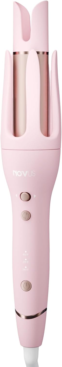 NOVUS Inch Automatic Rotating Curling Iron (Pink)