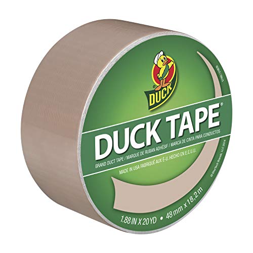 Duck Brand 283264 Color Duct Tape, Single Roll, Beige, 60 Foot