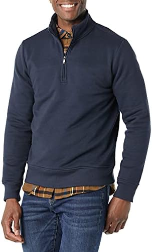 Amazon Essentials Men's Long-Sleeve Quarter-Zip Pullover Fleece Sweatshirt