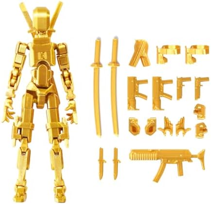 Assembly Completed T13 Action Figure, Titan 13 3D Printed Action Figure, 3D Printed Titan13, Assembled Dummy 13 Lucky 13 Toy Figure