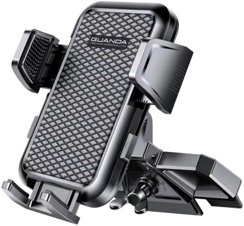 CD Slot Phone Mount, Upgraded Car Phone Holder [Thick Cases Friendly], Universal Phone Mount for Car CD Slot Mount for iPhone, Google, Samsung, Moto, Huawei, LG, and More
