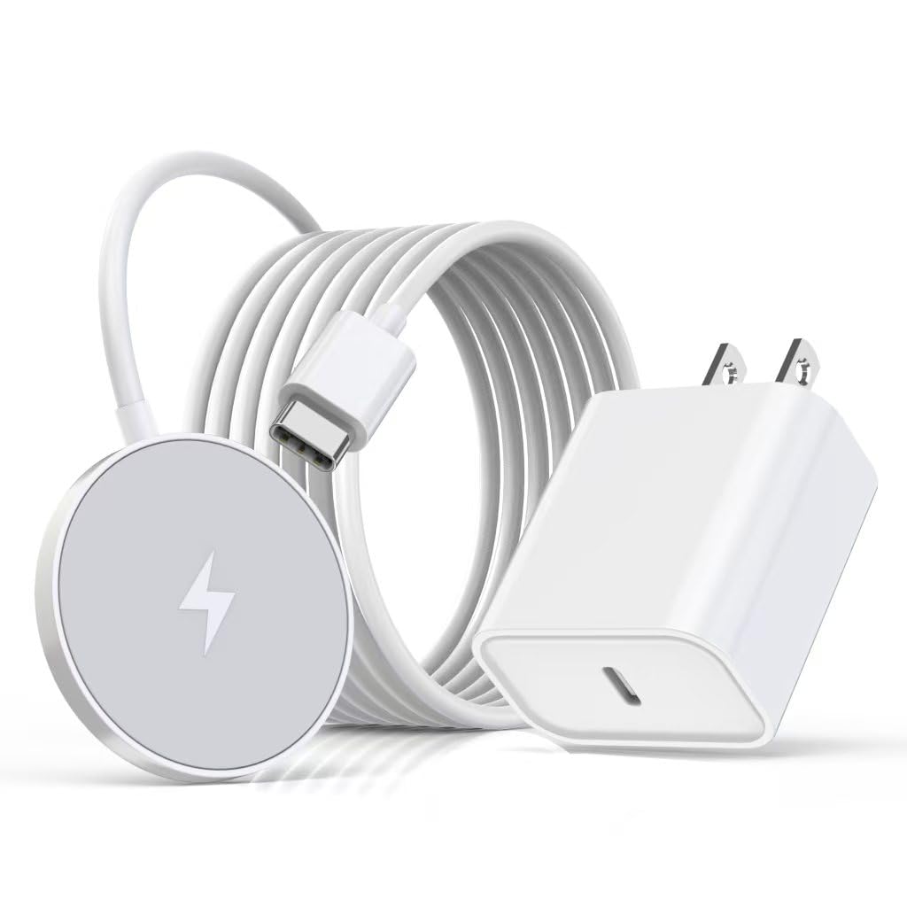 [Apple MFi Certified] iPhone 17 Magnetic Charger,6FT USB C i Phone 17 Wireless Charging Pad &amp; Fast PD USB C Charging Block,Fast iPhone Mag-Safe Charger for iPhone 17\/16 Pro\/Pro Max\/15\/14\/13\/