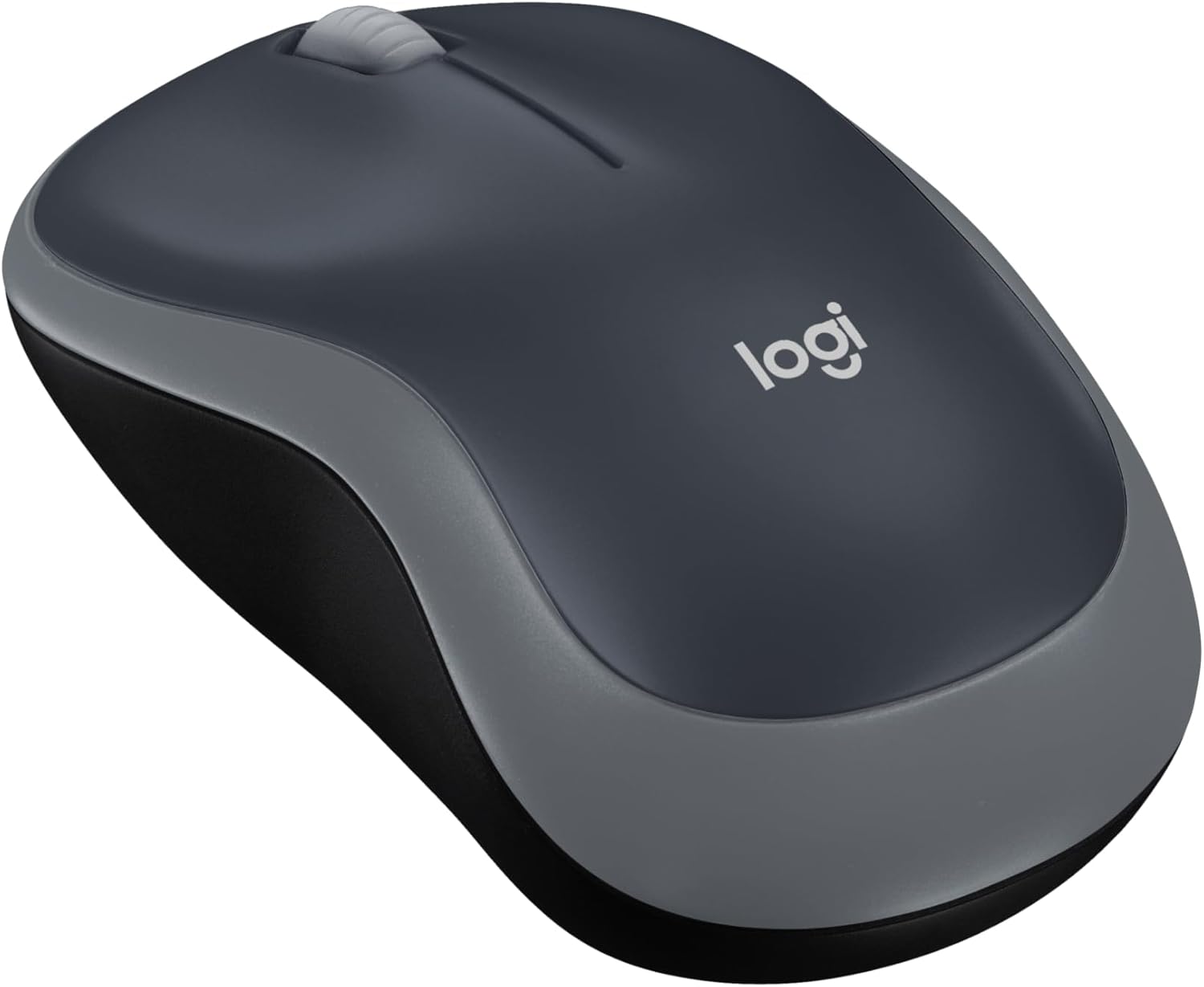 Logitech M185 Wireless Mouse, 2.4GHz with USB Mini Receiver, 12-Month Battery Life, 1000 DPI Optical Tracking, Ambidextrous PC\/Mac\/Laptop - Swift Grey