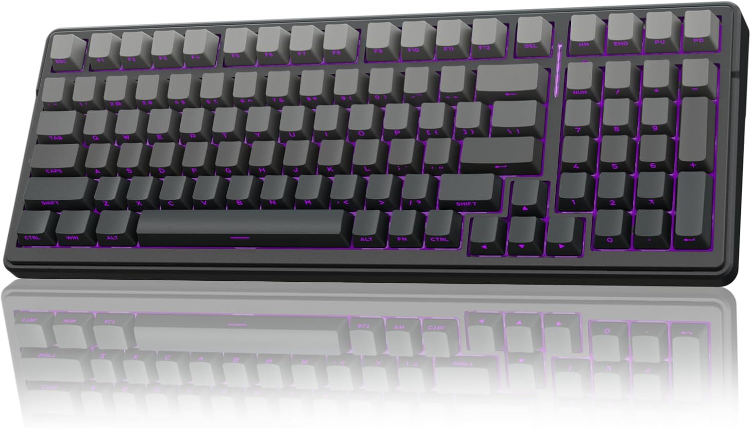 AULA F99 Wireless Mechanical Keyboard,Gasket Structure Hot Swappable Custom Keyboard,RGB Backlit,Creamy Sound,Side Printed PBT Keycaps,2.4GHz\/USB-C\/BT5.0 Computer Gaming Keyboards
