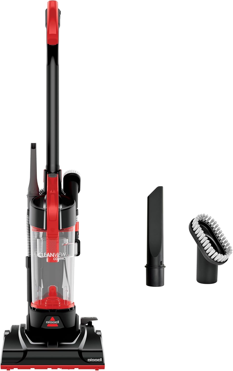 Bissell CleanView Compact Upright Vacuum, Fits in Dorm Rooms &amp; Apartments, Lightweight with Powerful Suction and Removable Extension Wand, 3508