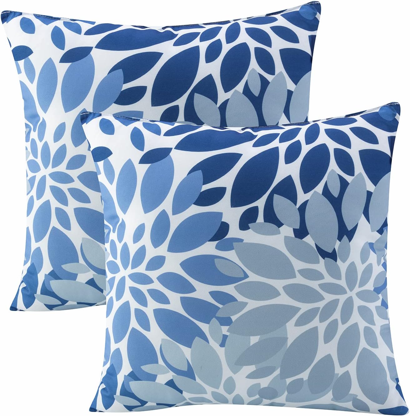 JMKaixin Outdoor Pillows, Pack of 2 Waterproof Decorative Throw Pillows with Inserts, 18\u201Dx18\u201D Square Pillows for Couch, Sofa and Patio Furniture