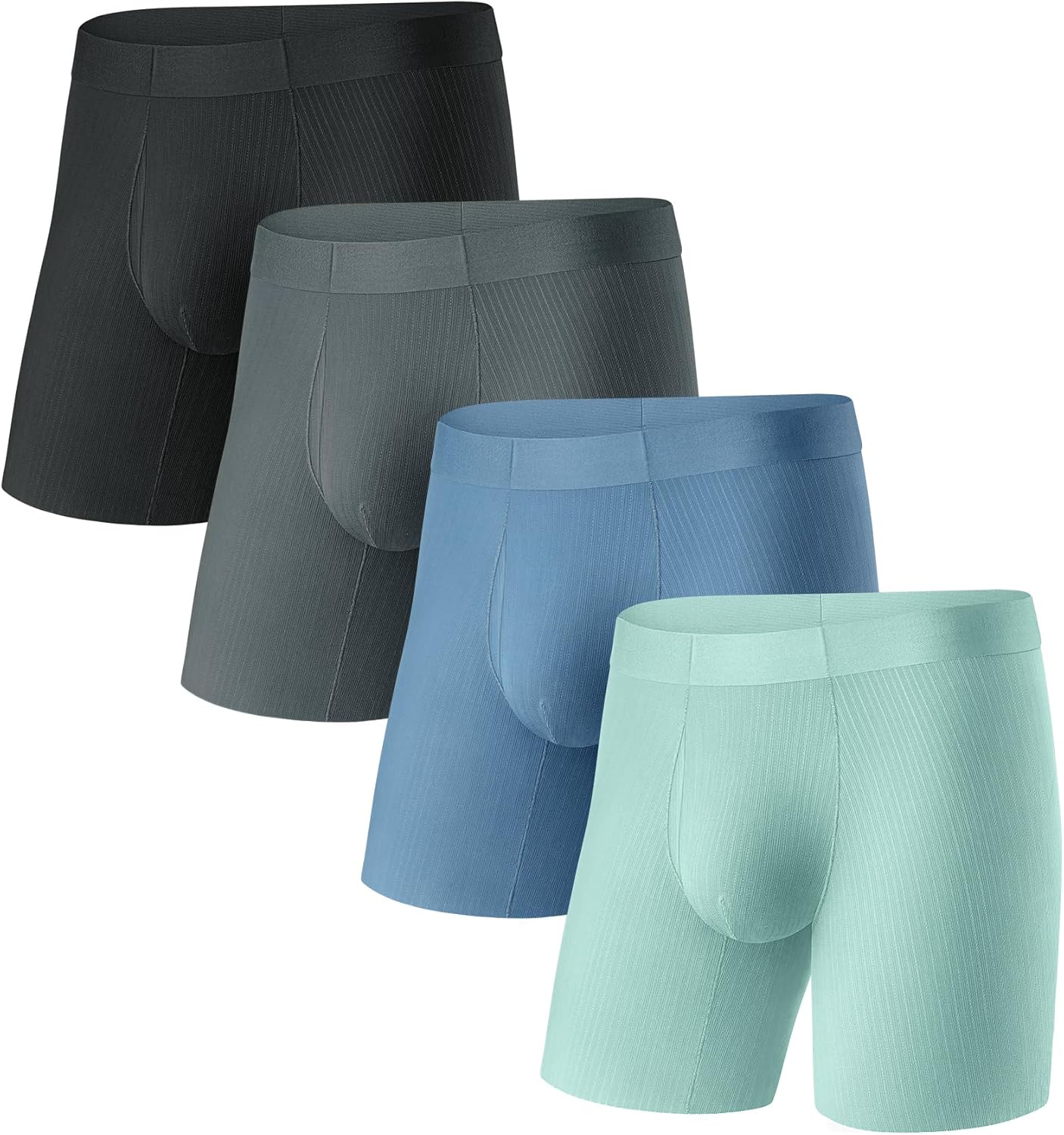 GOOTUCH Men's Breathable Cool Underwear, Moisture Wicking Odor Control Boxer Briefs, Seamless Thin Waistband &amp; Quick Dry