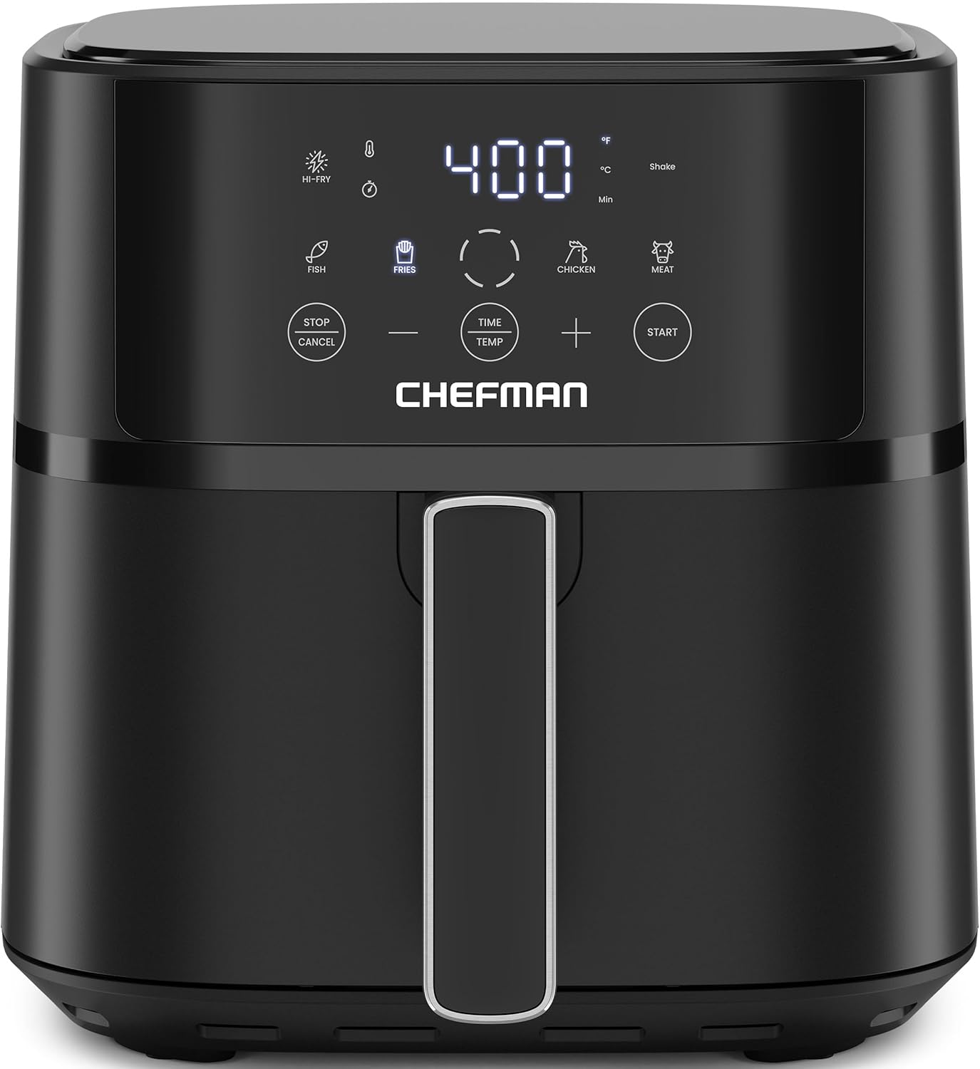 Chefman Air Fryer \u2013 6 QT Compact Airfryer for Quick &amp; Easy Meals in Minutes, Features Hi-Fry Technology for Extra Crisp, Touchscreen Controls with 4 Presets, Nonstick &amp; Dishwasher Safe Ba