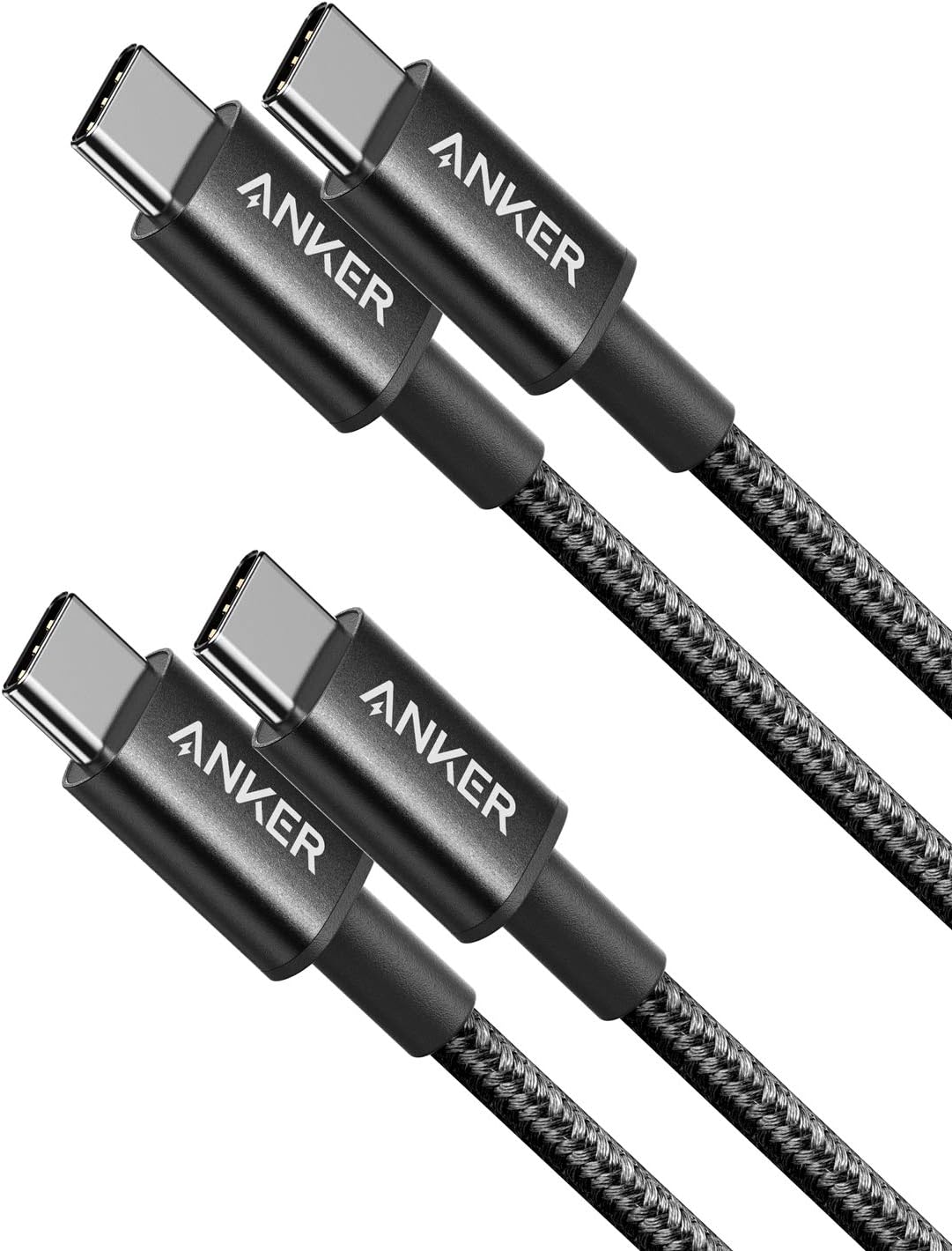 Anker USB C to USB C Cable, Type-C 60W Fast Charging Cable (3.3 FT, 2Pack) for iPhone 17 Series, iPad mini 6 and More (Black)