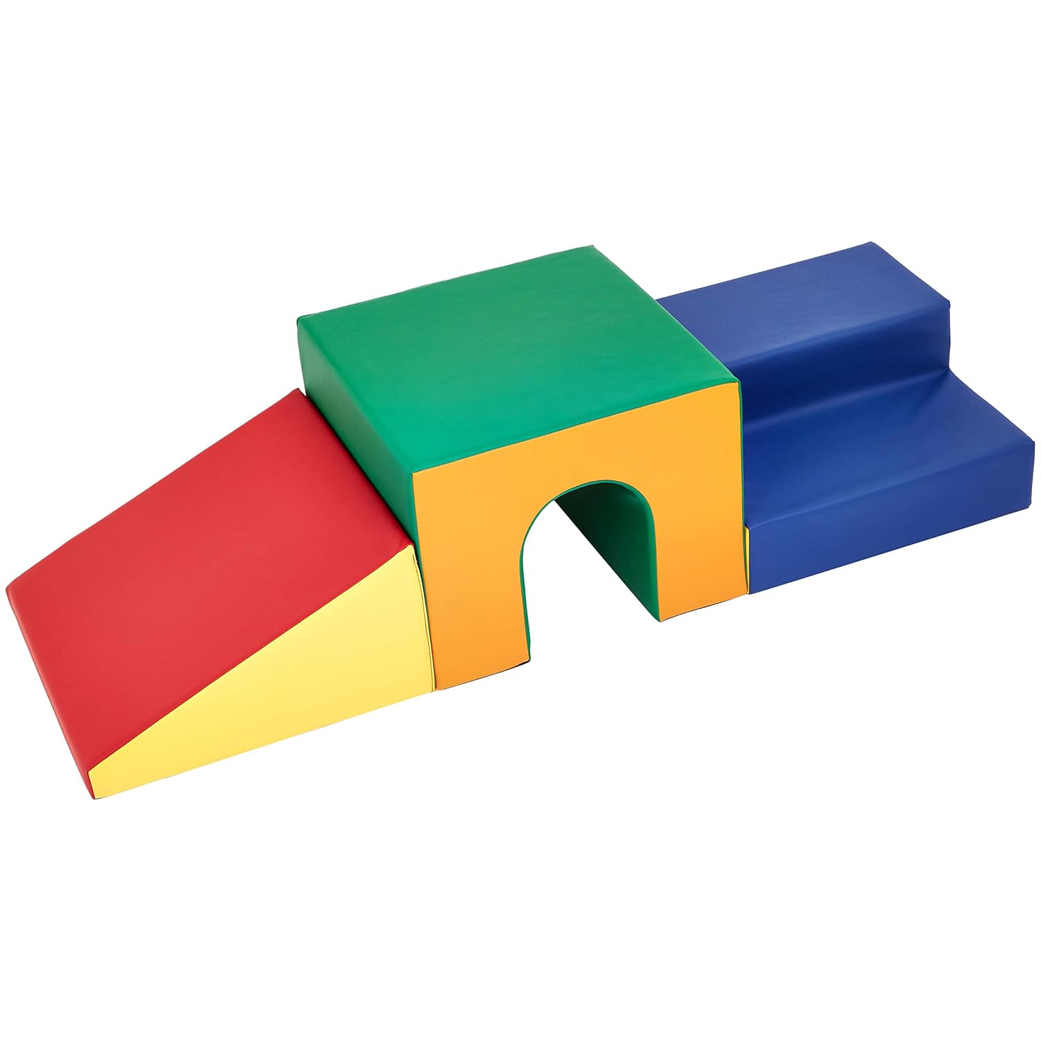 Amazon Basics Kids Soft Play Tunnel, Crawling Tunnel for Toddlers, Indoor Gross Motor Toy, 60 x 20 x 15 inches