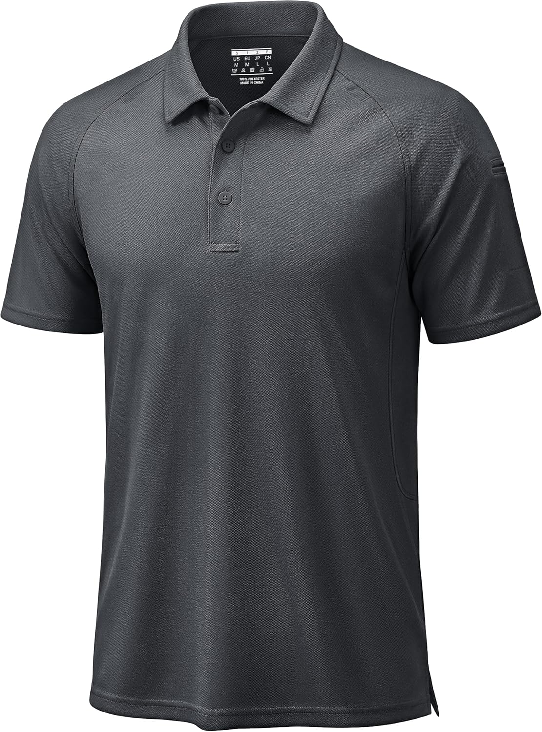 TACVASEN Polo Shirts for Men Short Sleeve Dry Fit Collared Shirt UPF 50+ Performance Work Athletic Tactical Golf Polos