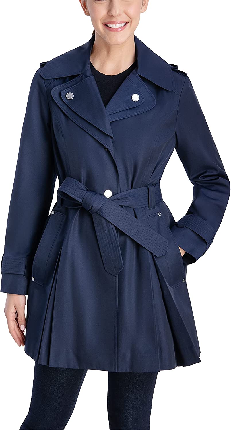 LONDON FOG Women's Double Lapel Trenchcoat