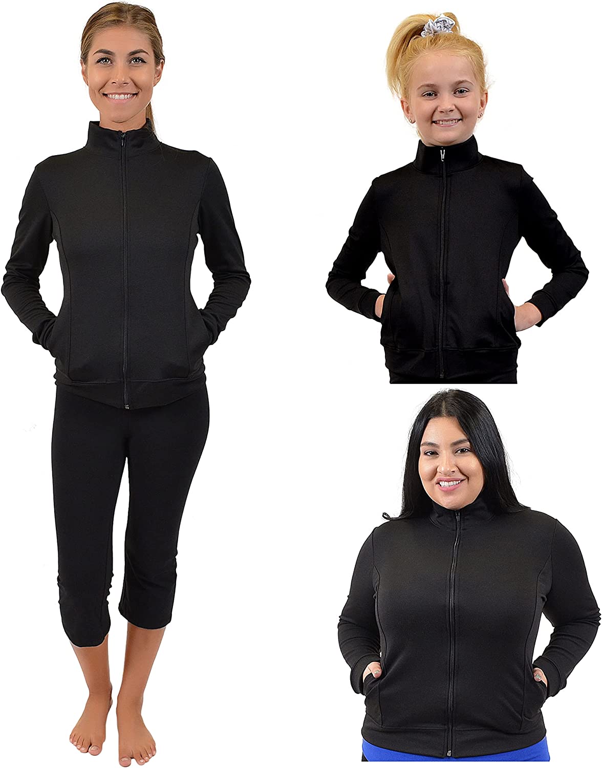 Girl's and Women's | Dance | Cheer | Warm Up Techno Jacket | Child 2 to Adult 4X