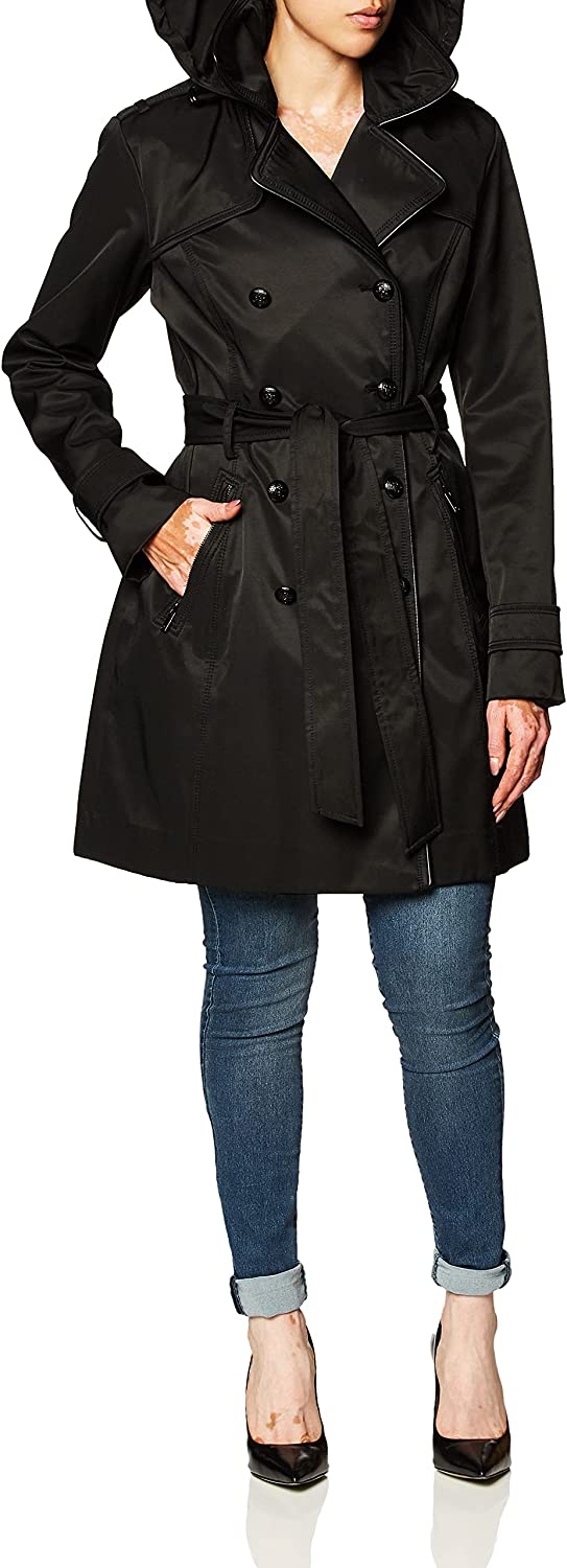 GUESS Women's Double Breasted Trenchcoat