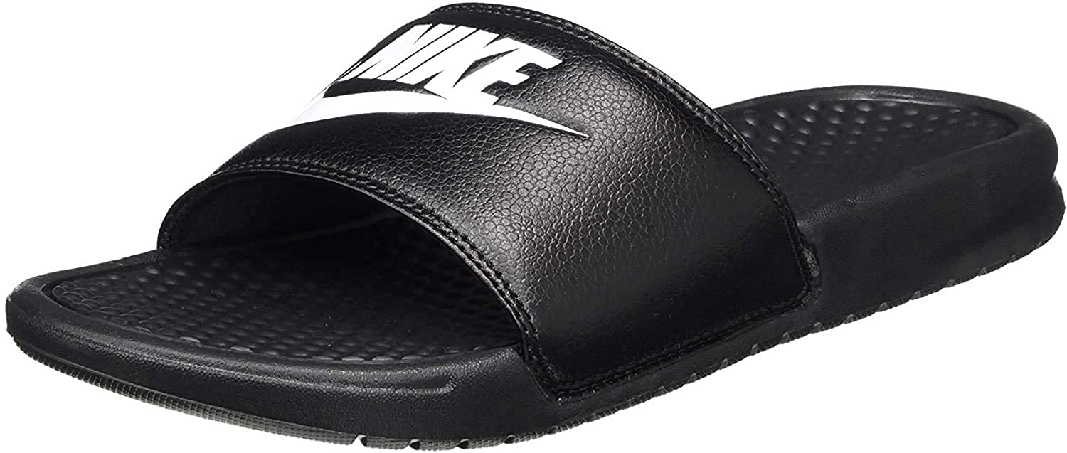 Nike Men's Benassi Just Do It Slide Sandal (Core Black - Cloud Black - Jet Black, numeric_11)