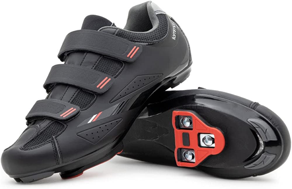 Tommaso Strada Ready to Ride Mens Indoor Cycling Shoes Designed for Peloton with Pre-Installed Look Delta Cleats – Optimized Bike Shoes for Men with Required Delta Shoe Clips for Spinning
