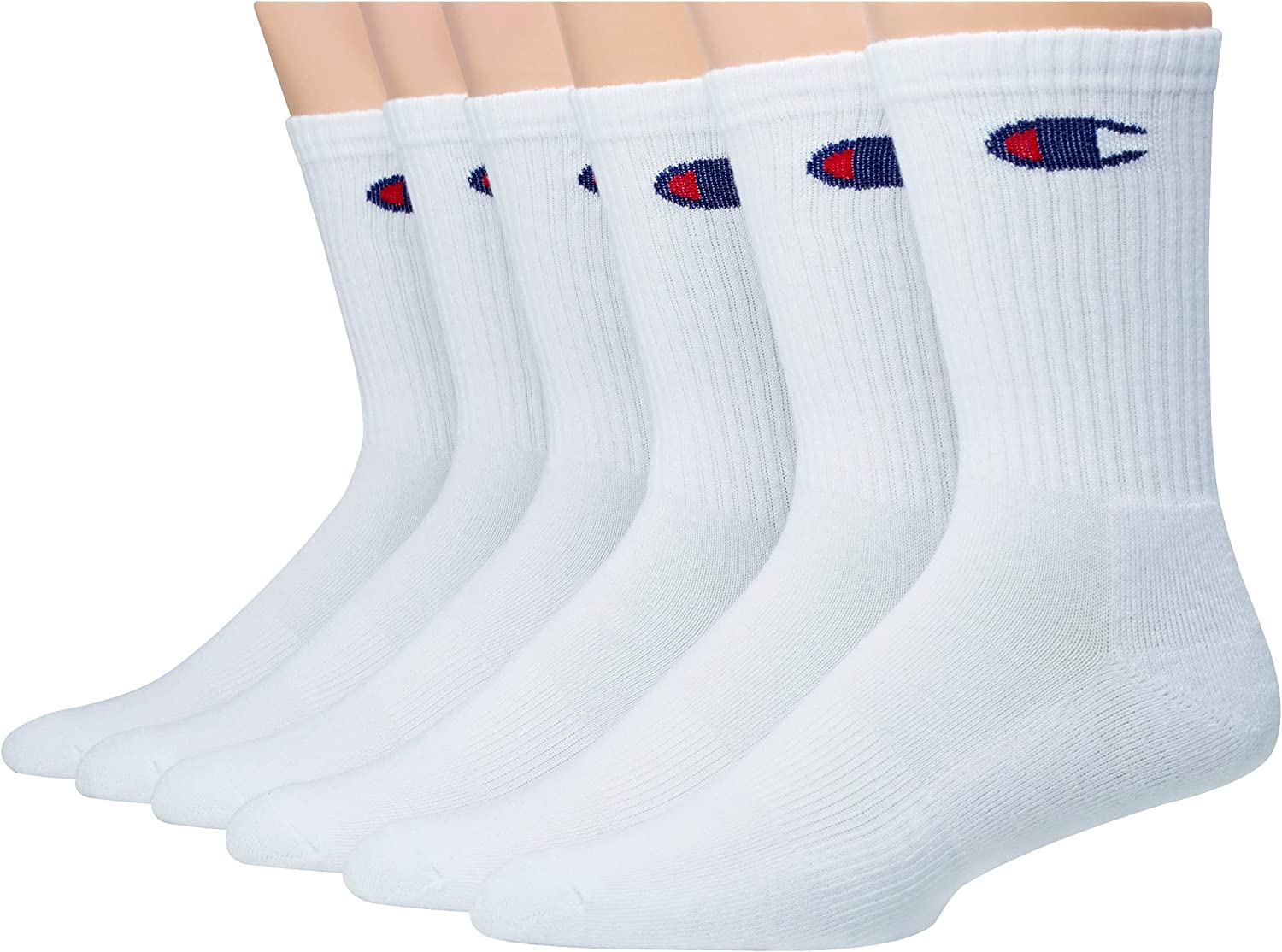 Champion mens Champion Men's Crew Sock 6 Pack With Gift Box