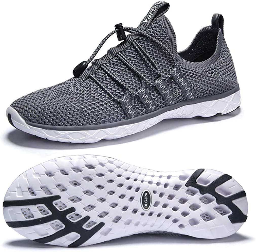 DLGJPA Men's Lightweight Quick Drying Aqua Water Shoes Athletic Sport Walking Shoes