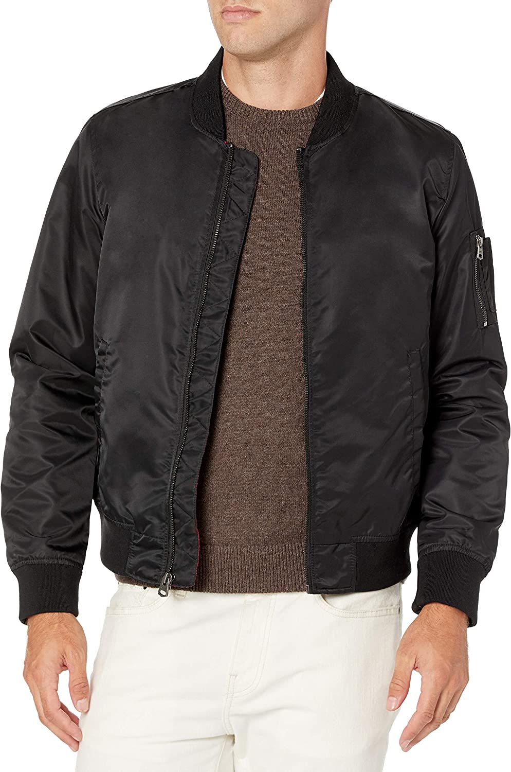 Levi's Men's Flight Satin Unfilled Ma-1 Bomber