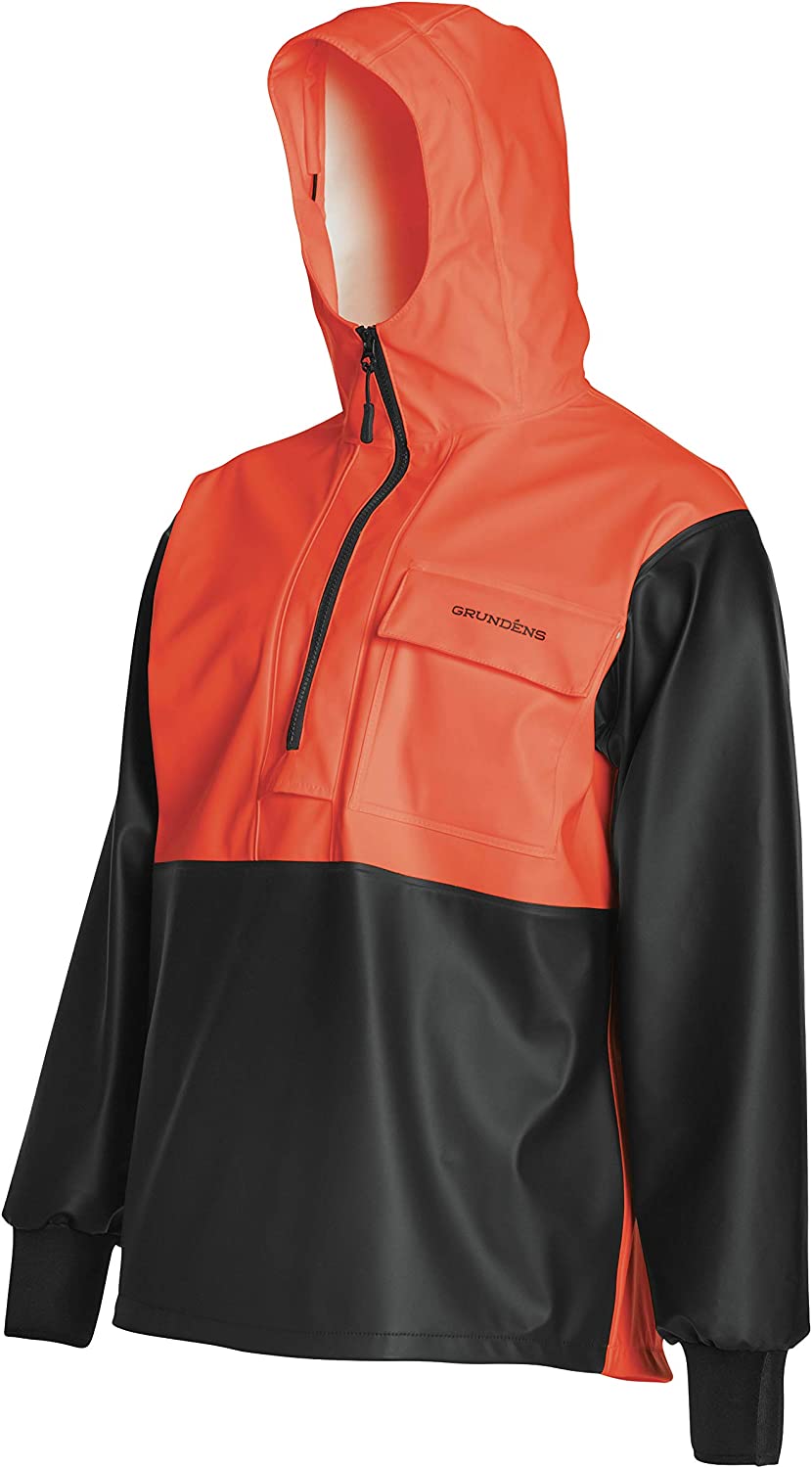 Grundens Men’s Neptune Commercial Fishing Pullover Anorak | Waterproof, Adjustable