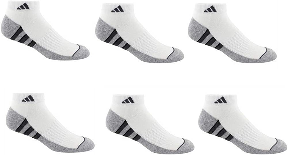 adidas mens Athletic Cushioned Low Cut Socks (6-pair)