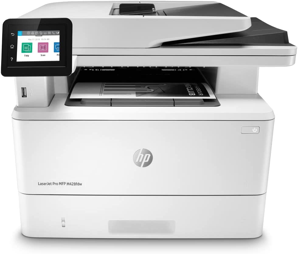 HP LaserJet Pro MFP M428fdw Wireless Monochrome All-in-One Printer with built-in Ethernet & 2-sided printing