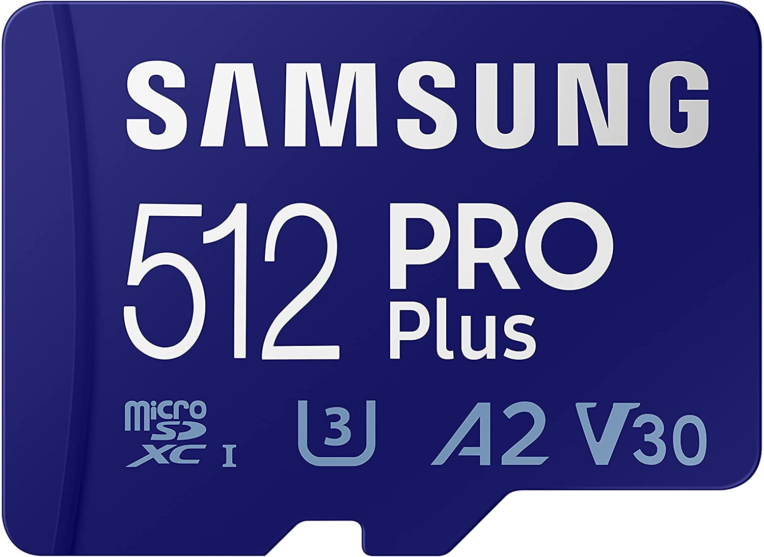 SAMSUNG PRO Plus + Adapter 512GB microSDXC Up to 160MB/s UHS-I, U3, A2, V30, Full HD & 4K UHD Memory Card for Android Smartphones, Tablets, Go Pro and DJI Drone (MB-MD512KA/AM)