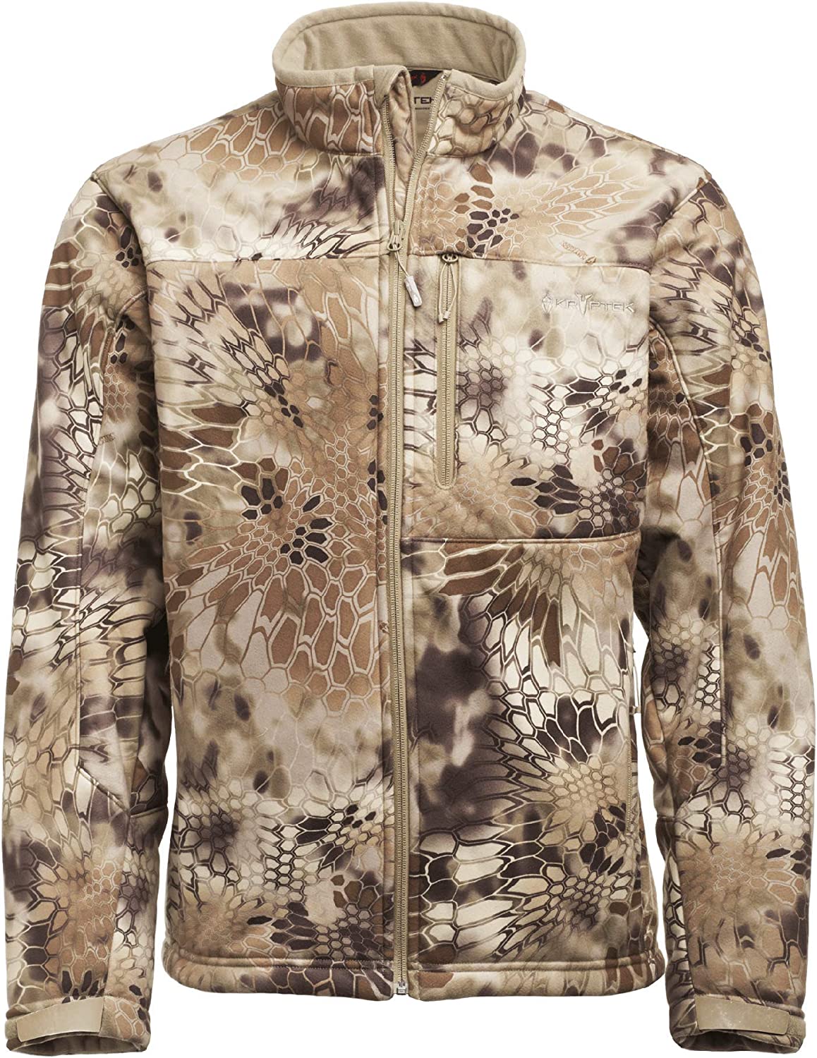 Kryptek Men's Njord Windproof, Cold Weather, Super Quiet Soft Shell Camo Jacket