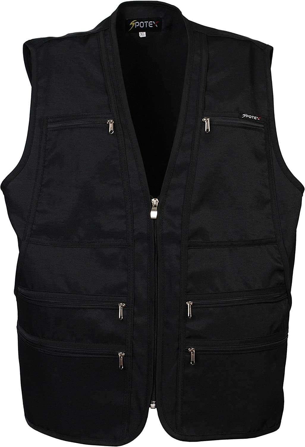 Men's 9 Pockets Work Utility Vest Military Photo Safari Travel Vest Workwear Jacket