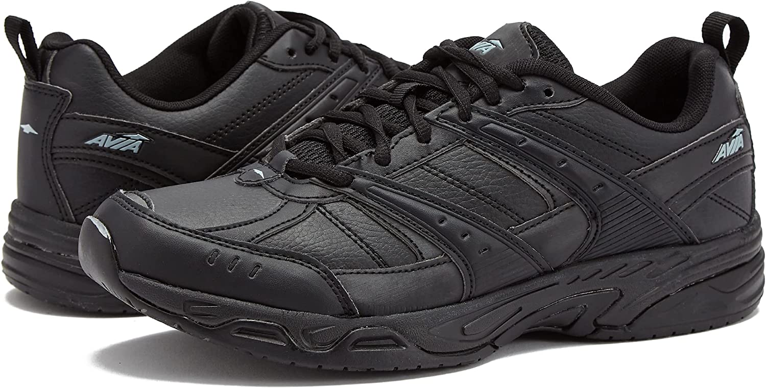 Avia Avi-Union II Non Slip Shoes for Men - Lace Up Comfort Men's Restaurant, Work & Safety Footwear - Medium or Extra Wide