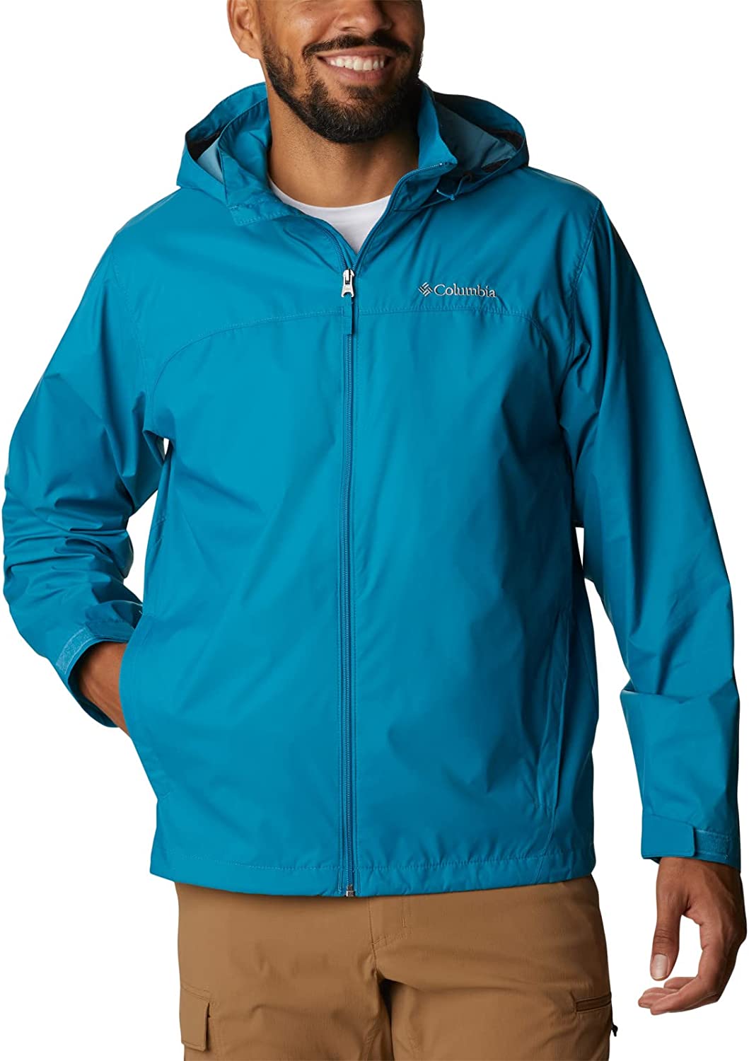 Columbia Men's Glennaker Lake Rain Jacket, Deep Marine, Large