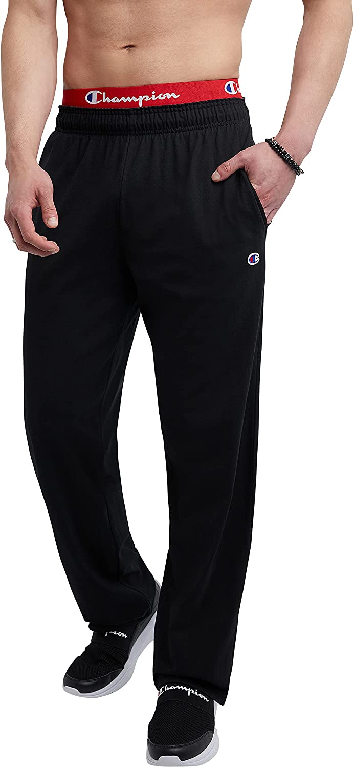 Champion Men's Everyday Cotton Open Bottom Pant