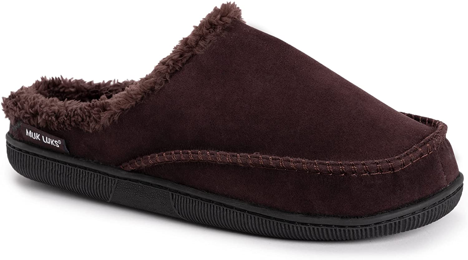 MUK LUKS Men's Faux Suede Clogs Slipper