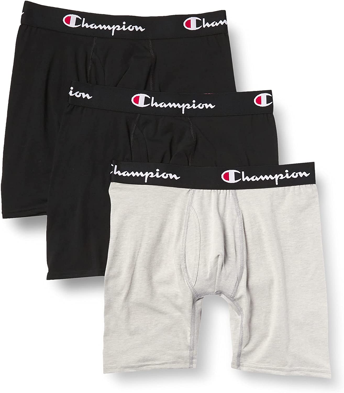 Champion Men's Everyday Cotton Stretch Boxer Briefs 3-Pack