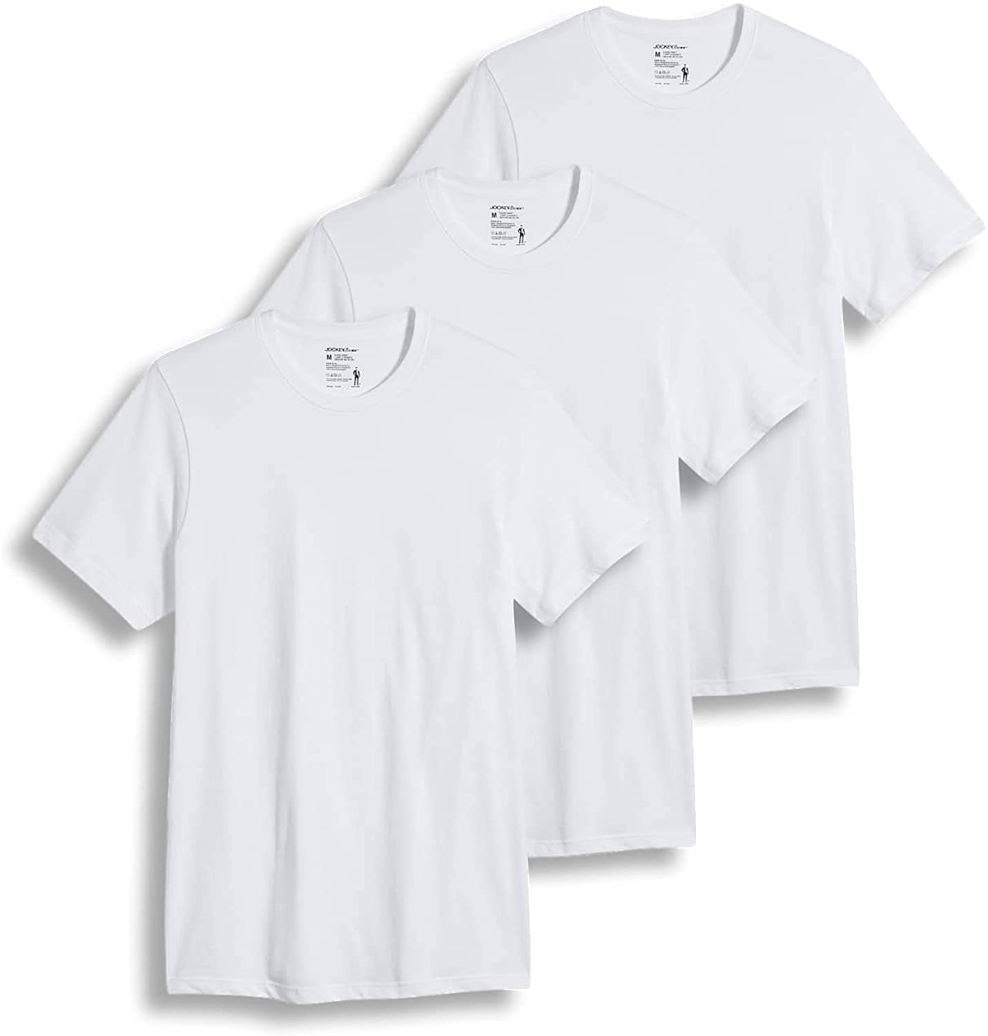 Jockey Men's T-Shirts Classic Crew Neck - 3 Pack