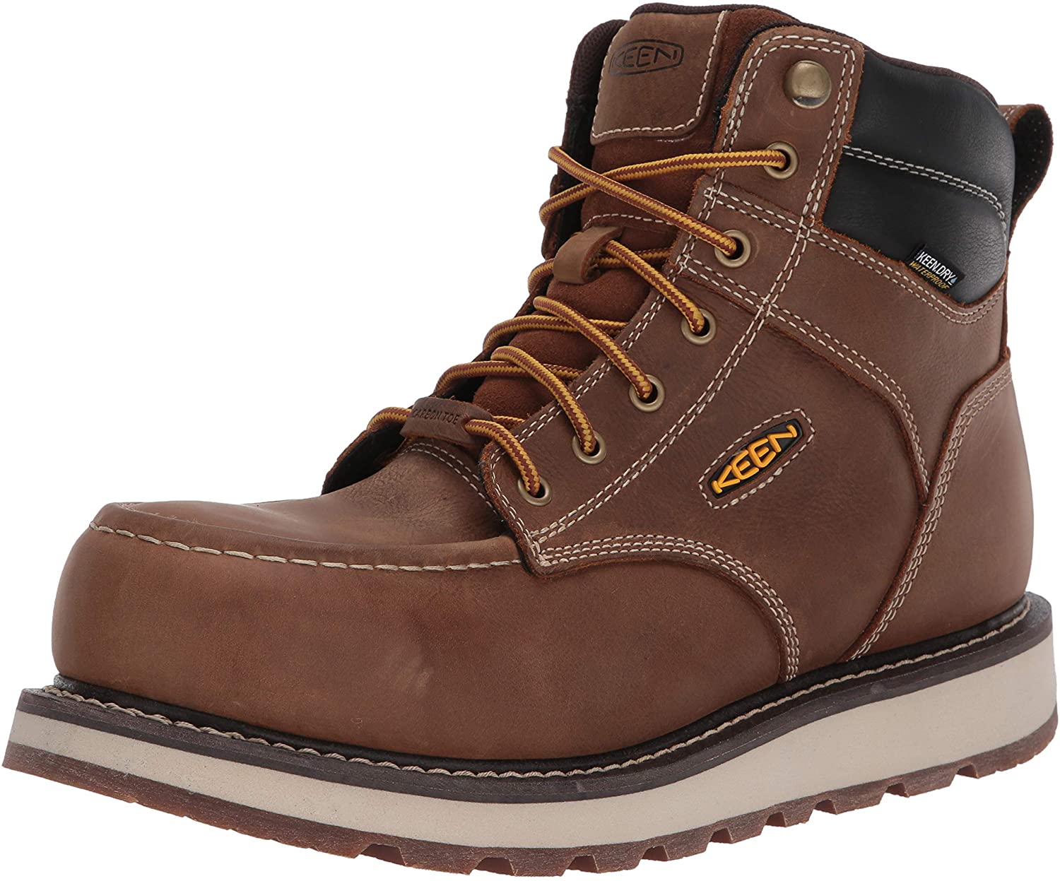 KEEN Utility Men's Cincinnati 6” Waterproof Composite Toe Wedge Work Boots