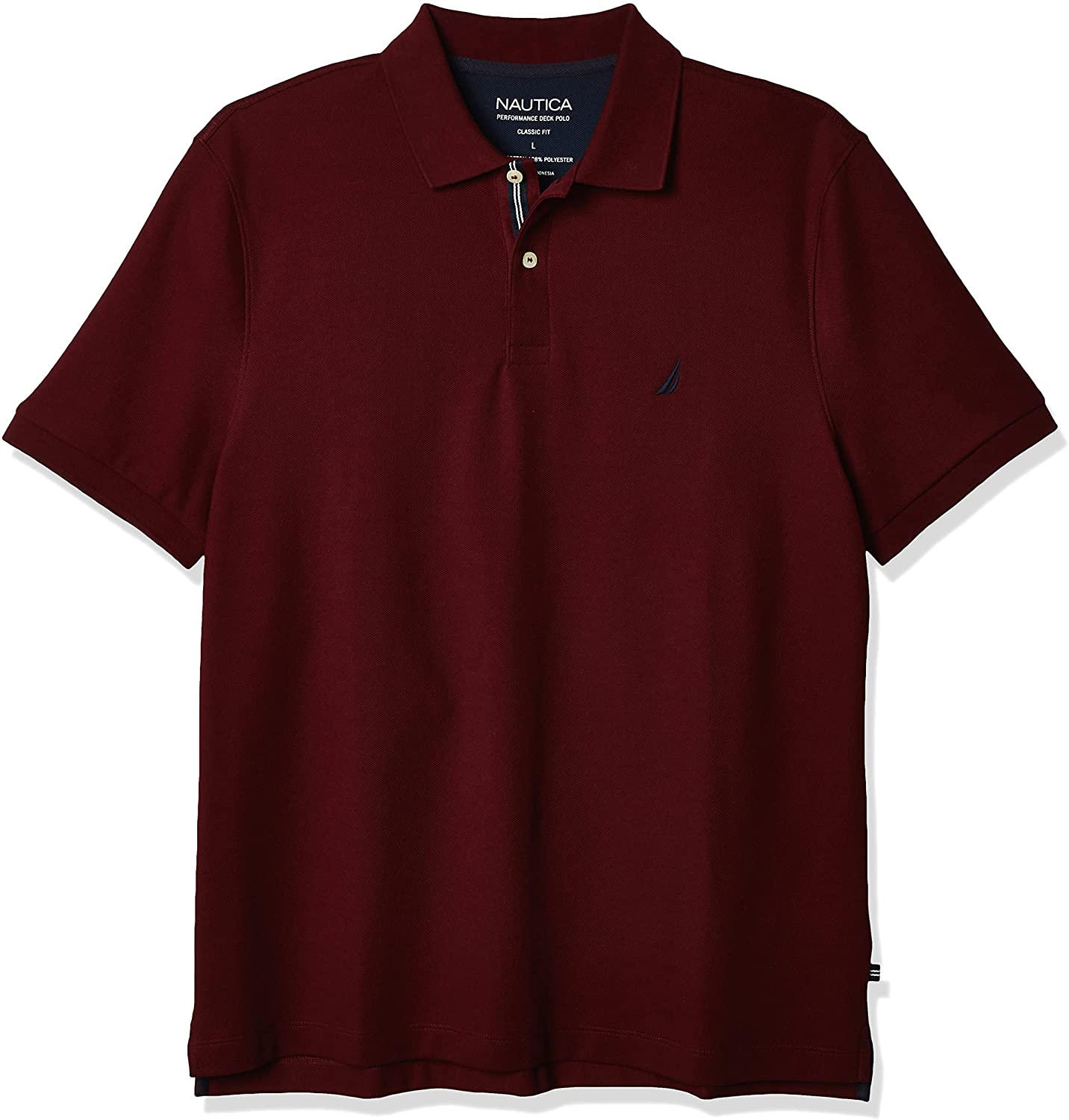 Nautica Men's Classic Short Sleeve Solid Polo Shirt