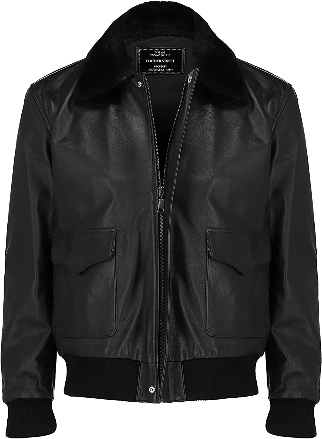 A2 Aviator Brown WWII Flying Tiger Jacket - Pilot Jackets for Men - Bomber Leather Jacket Men