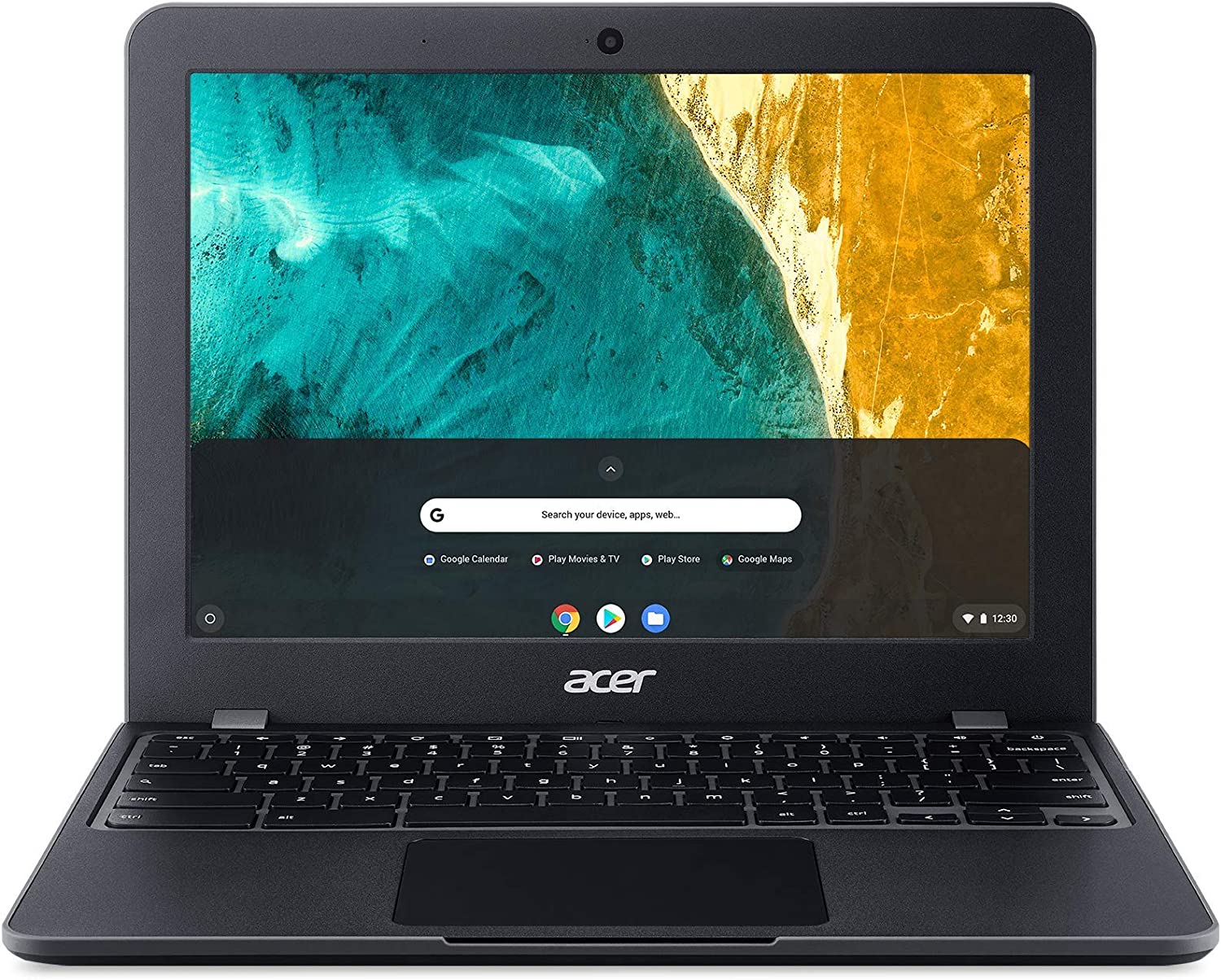 Acer Chromebook 512 Laptop | Intel Celeron N4020 | 12" HD+ Display | Intel UHD Graphics 600 | 4GB LPDDR4 | 32GB eMMC | Intel 9560 802.11ac Gigabit WiFi 5 | MIL-STD 810G | Chrome OS | CB512-C1KJ