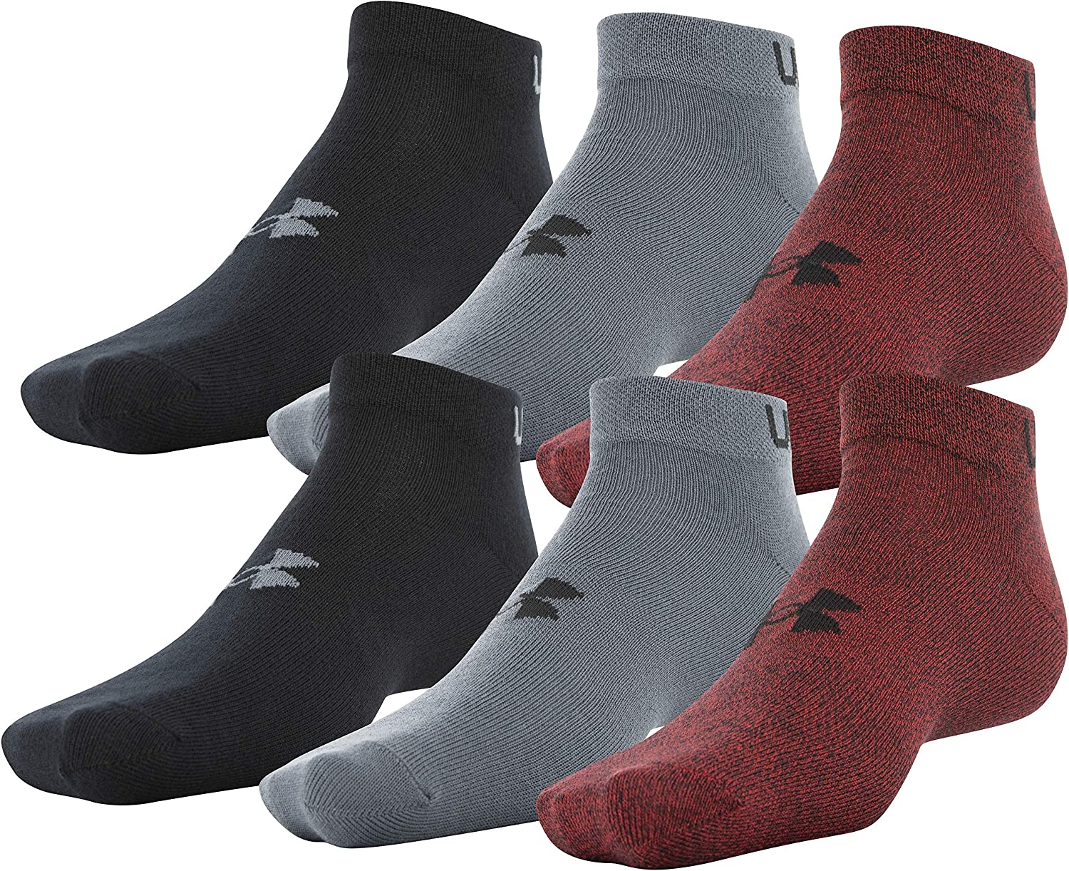 Under Armour Men's Essential Lite Low Cut Socks, 6-Pairs