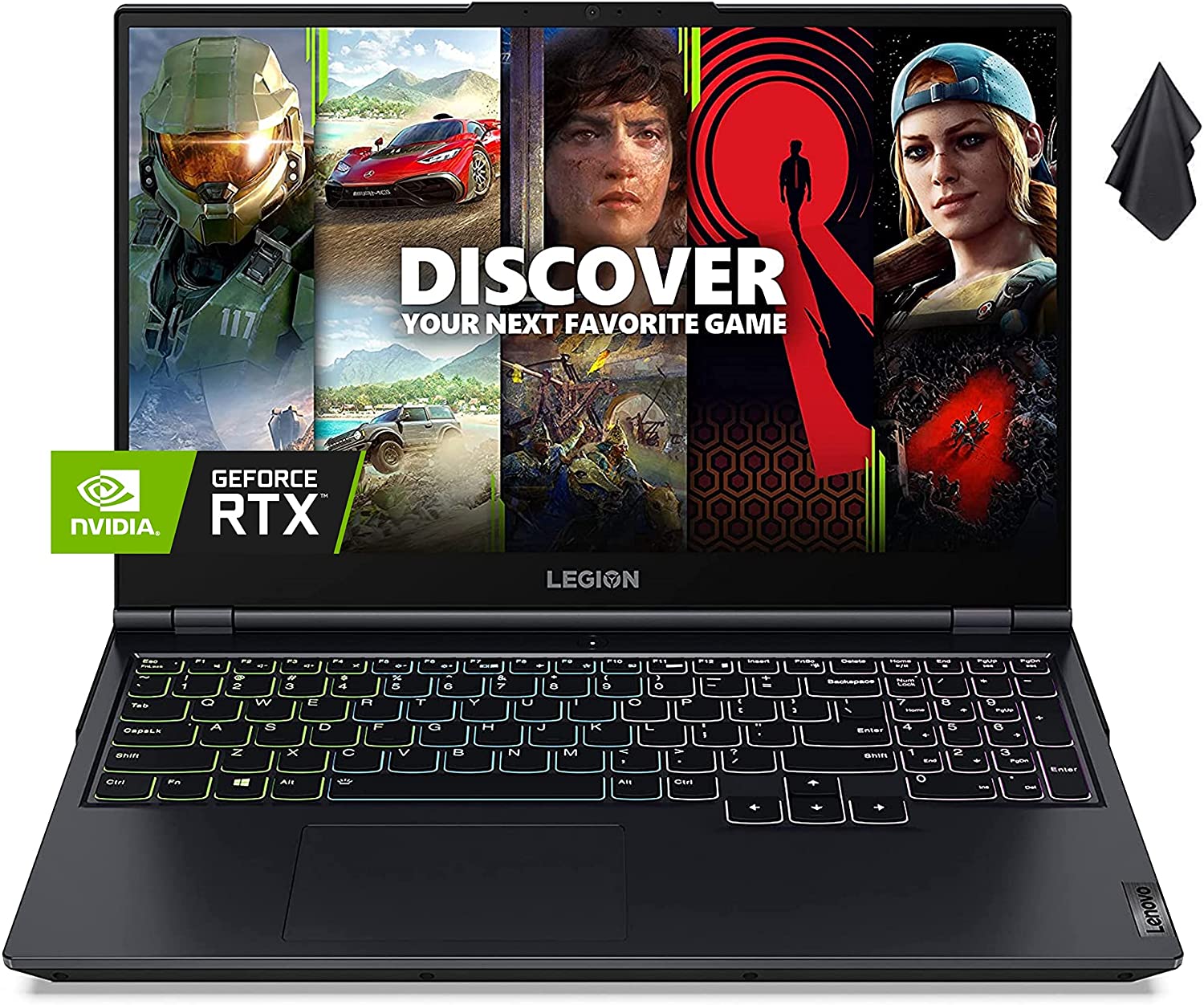 Lenovo Legion 5 Gaming Laptop, 15.6" FHD 165Hz Display, AMD Ryzen 7 5800H, GeForce RTX 3050Ti, 32GB RAM, 1TB NVMe PCIe SSD, RGB Backlit Keyboard, Wireless-AX, DP, HDMI, Windows 11 Home
