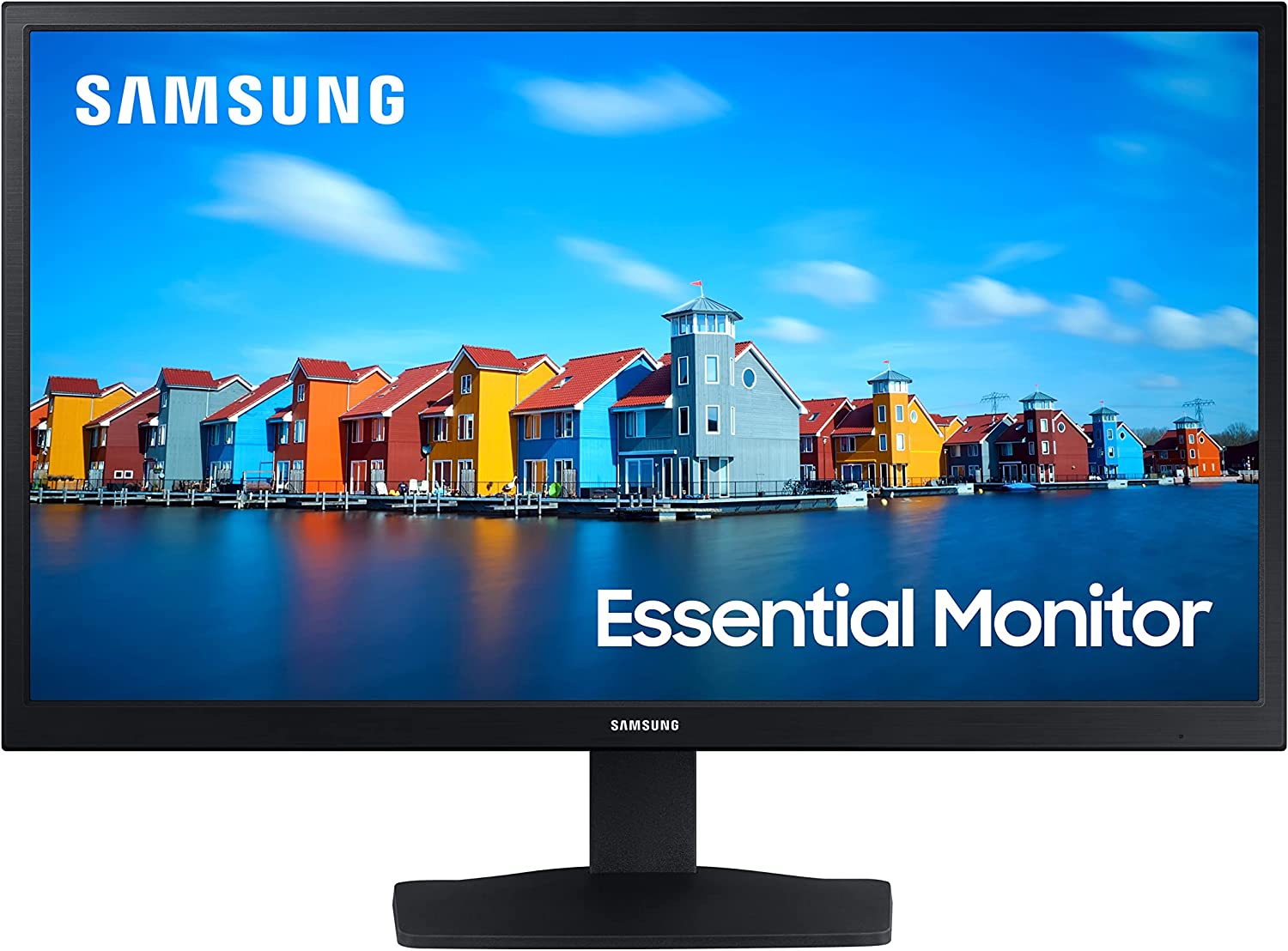 SAMSUNG S33A Series 24-Inch FHD 1080p Computer Monitor, HDMI, VA Panel, Wideview Screen, Eye Saver Mode, Game Mode (LS24A336NHNXZA), Black