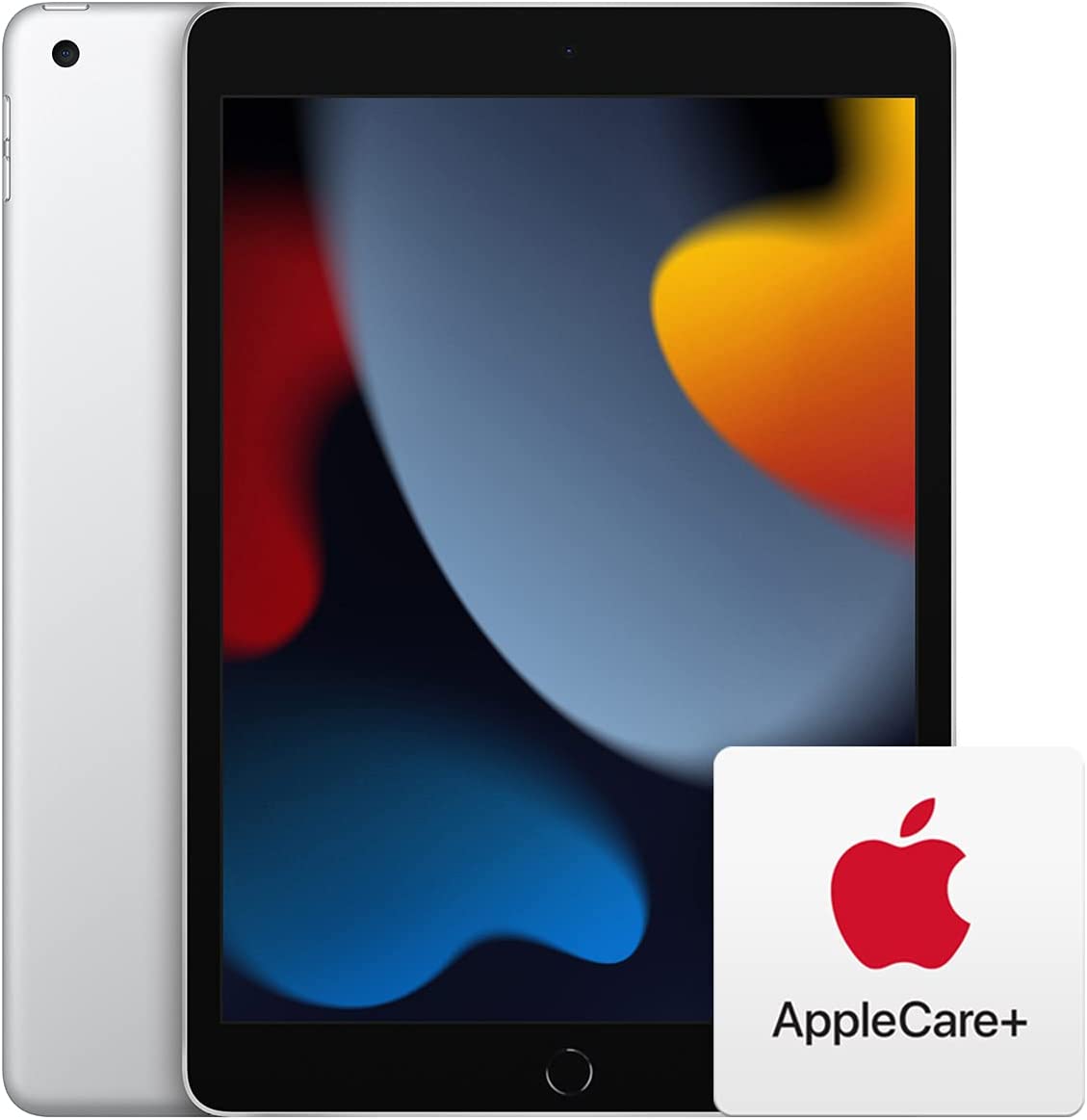 2021 Apple 10.2-inch iPad (Wi-Fi, 64GB) - Silver with AppleCare+ for iPad - 9th Generation (2 Years)